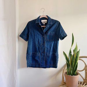 NWT! Denim Chore Style Top